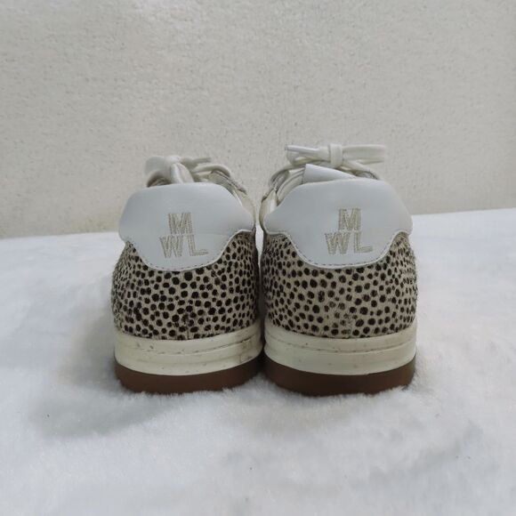 Madewell Court Spotted Genuine Calf Hair Sneaker in Sand Beige 7M - Picture 4 of 7